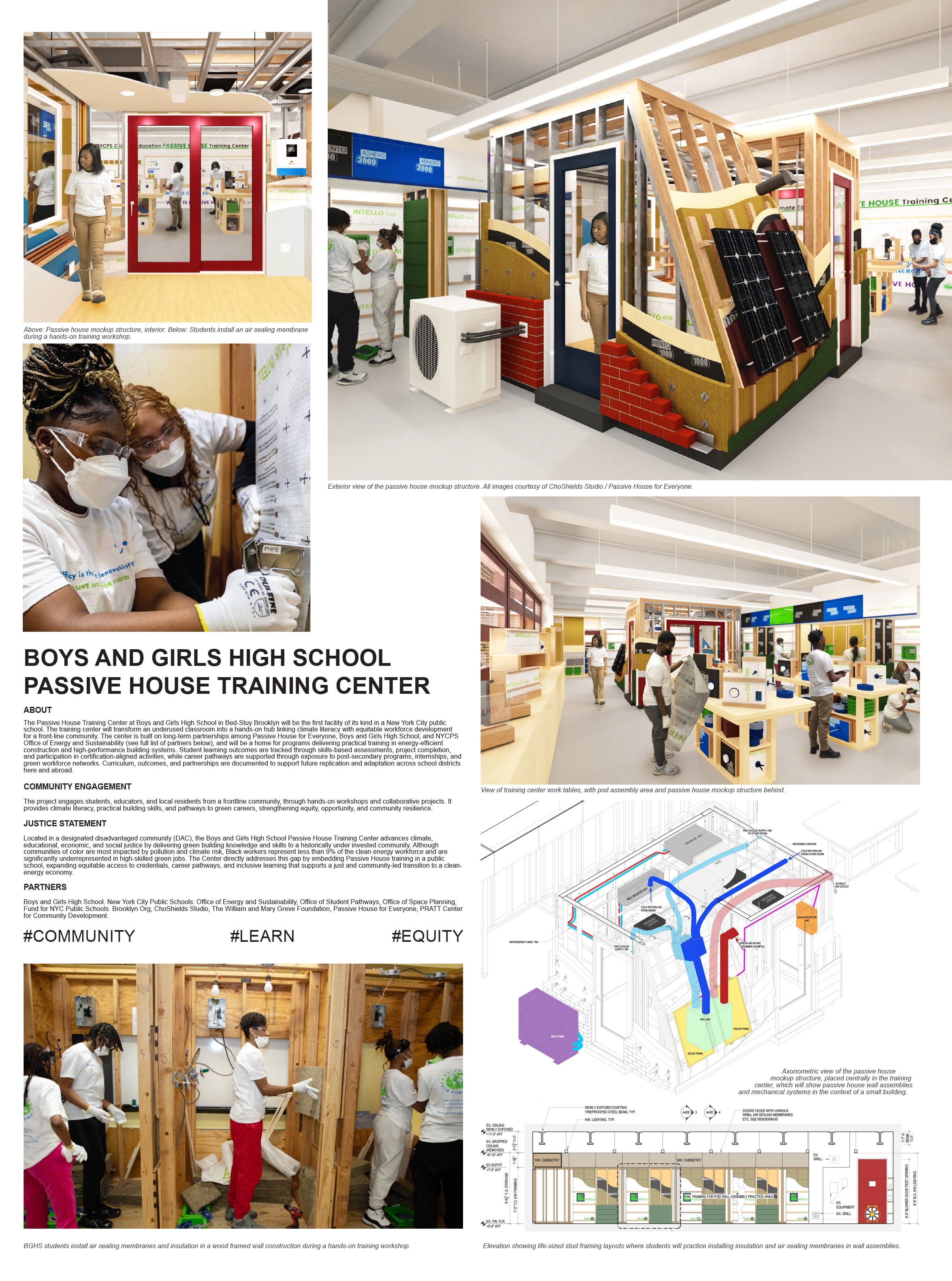 Boys and Girls High School Passive House Training Center